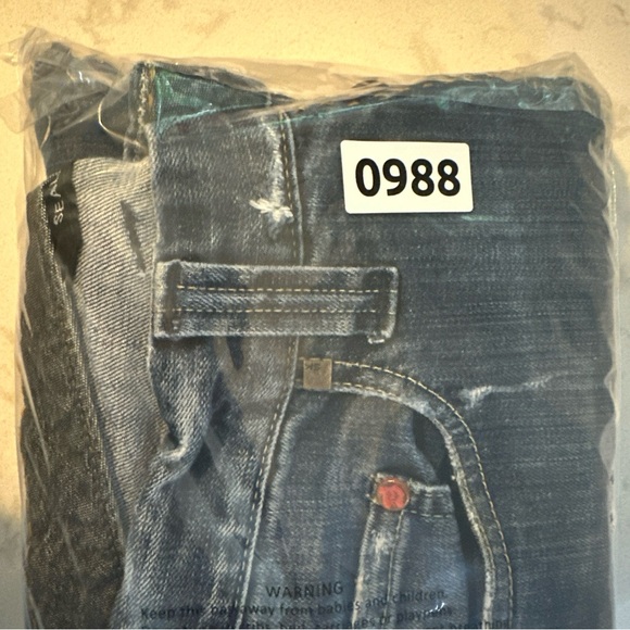 SEAL KAY INDEPENDENT DISTRESSED JEANS, Rahzel, Men’s, Size 34, Made in Italy, - Picture 16 of 16